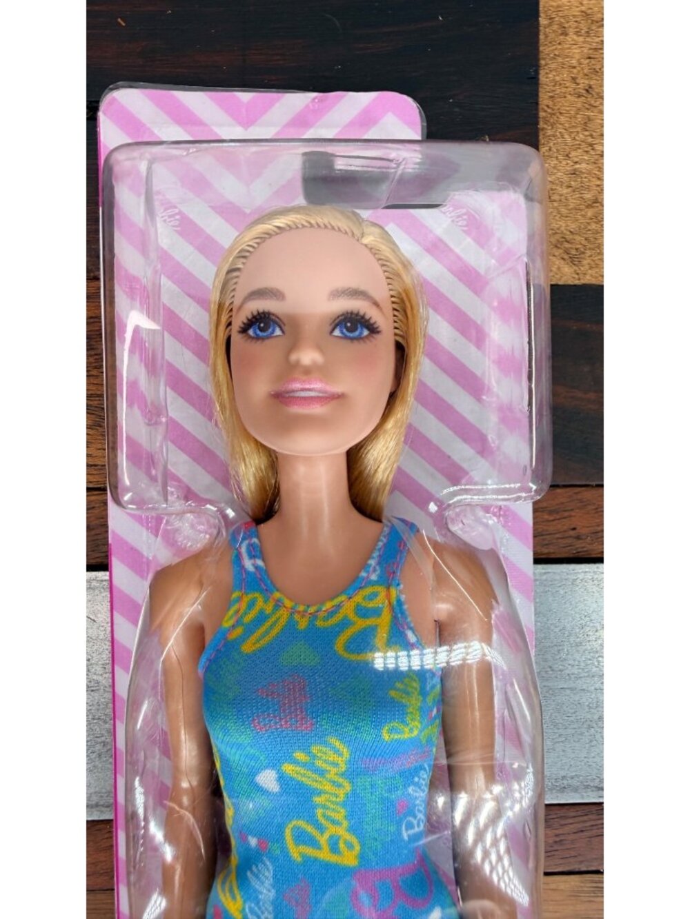 Barbie Signature Doll Blue & Fabulous Barbie Signature on Dress New in box